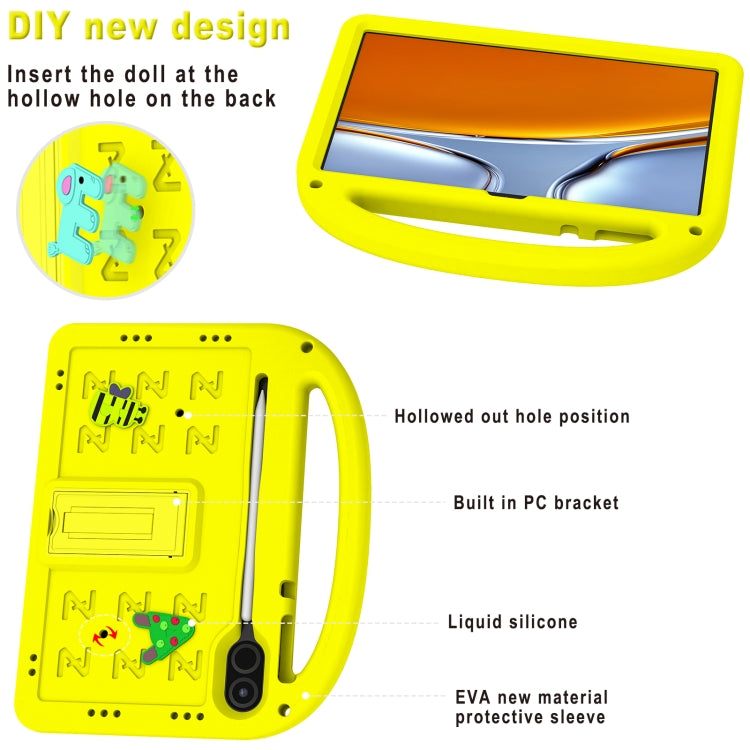 For Honor Pad X9 11.5 Cartoon Sparrow EVA Shockproof Tablet Case(Yellow)
