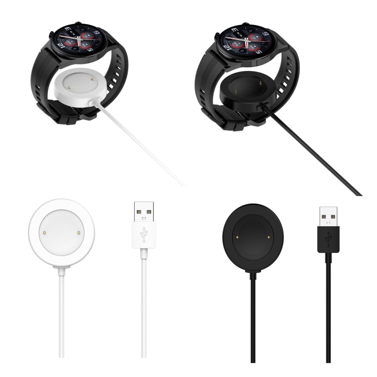 For Honor Watch 5 USB Port Integrated Magnetic Watch Charging Cable(White)