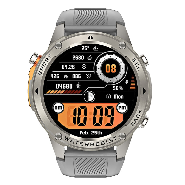 DM56 1.43 inch Color Screen Smart Watch, Support Bluetooth Call / Wellness Tracking(Silver)