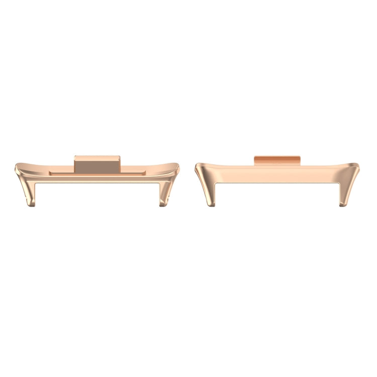 For Xiaomi Smart Band 9 Pro 1 Pair 20mm 316 Stainless Steel Metal Watch Band Connector(Rose Gold) - For Xiaomi by PMC Jewellery | Online Shopping South Africa | PMC Jewellery | Buy Now Pay Later Mobicred