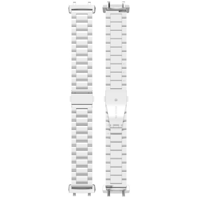 For Amazfit T-REX 3 Three Beads Stainless Steel Metal Watch Band(Silver)