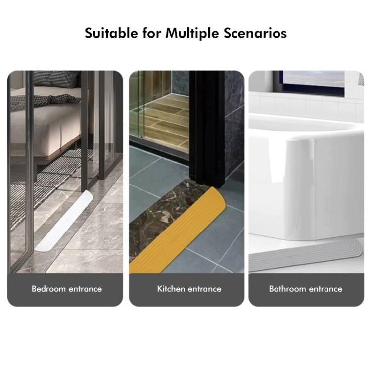 JUNSUNMAY For Ecovacs / iRobot / Mijia / Dreame Sweeping Robot Universal Silicone Threshold Bars Ramp Mat(Black) - free shipping - PMc TechLife - Order now!