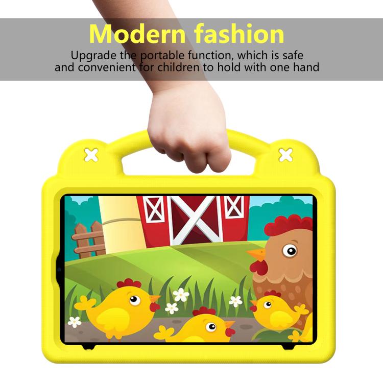 For Alldocube iPlay 60 Mini Turbo 2024 Handle Kickstand Children EVA Shockproof Tablet Case(Yellow)