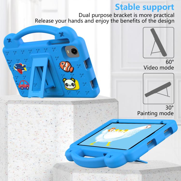 For Alldocube iPlay 50 Mini Pro 2023 8.4 Handle Kickstand Children EVA Shockproof Tablet Case(Sky Blue)