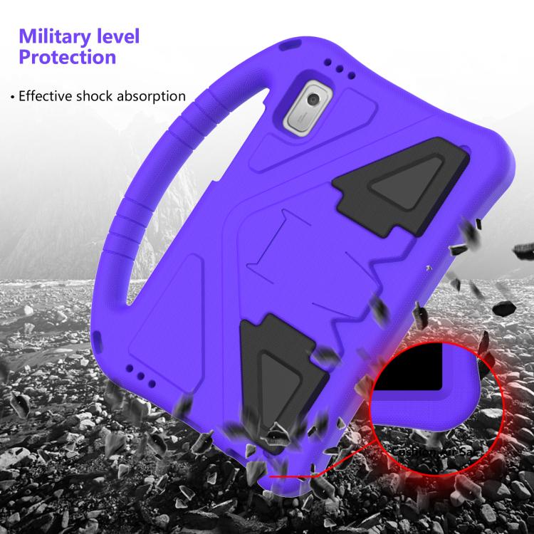 For NEC Lavie Tab T9 9 inch 2024 EVA Shockproof Tablet Case with Holder(Purple)