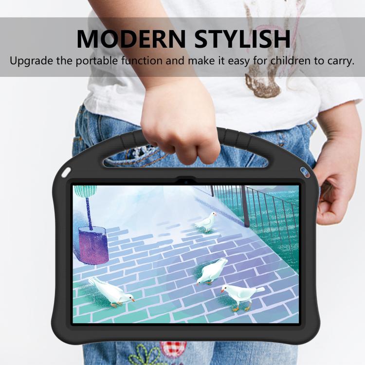 For NEC Lavie Tab T11 T1195 EVA Shockproof Tablet Case with Holder(Black)