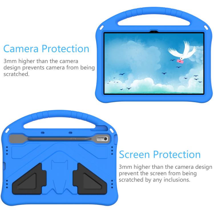 For NEC Lavie Tab T11 T1195 EVA Shockproof Tablet Case with Holder(Blue)