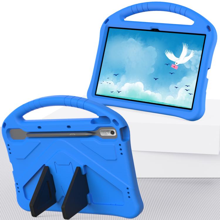 For NEC Lavie Tab T11 T1195 EVA Shockproof Tablet Case with Holder(Blue)
