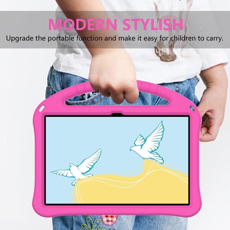 For NEC Lavie Tab T11 T1195 EVA Shockproof Tablet Case with Holder(Rose Red)
