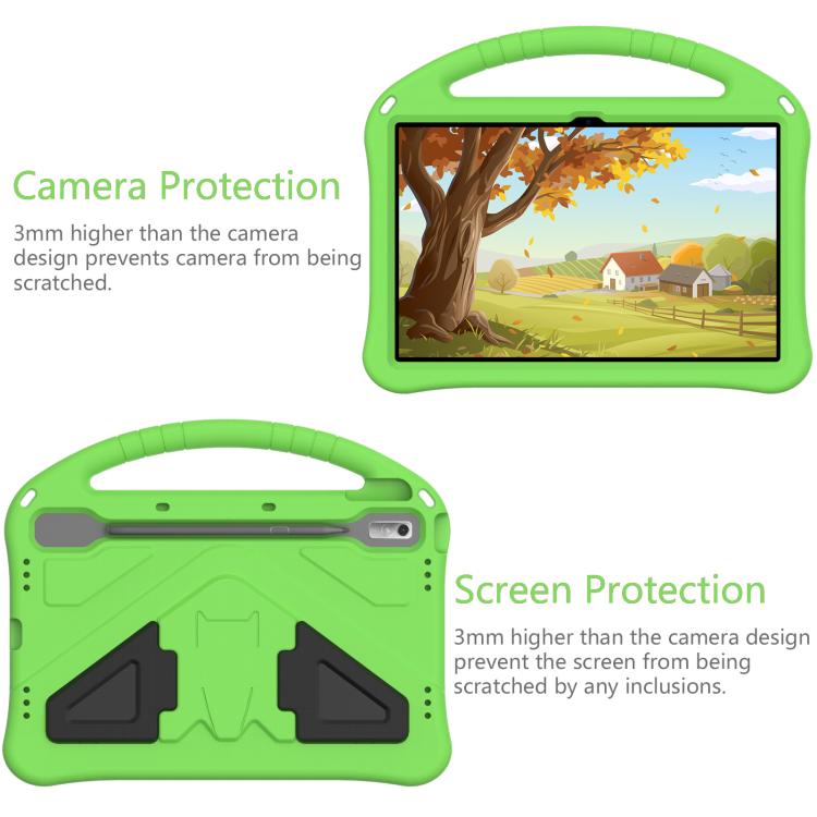 For NEC Lavie Tab T11 T1195 EVA Shockproof Tablet Case with Holder(Green)