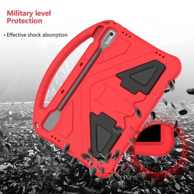 For NEC Lavie Tab T11 T1175FAS EVA Shockproof Tablet Case with Holder(Red)