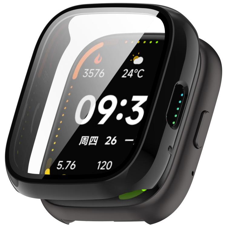 For Lexin Watch 3 Tempered Film Integrated PC Watch Protective Case(Black)