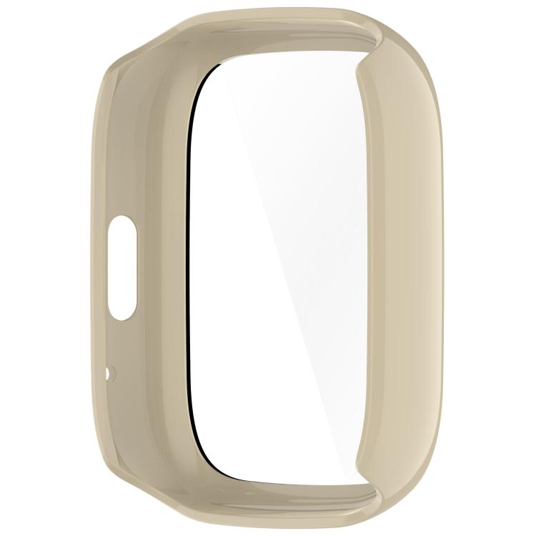 For Lexin Watch 3 Tempered Film Integrated PC Watch Protective Case(Ivory White)