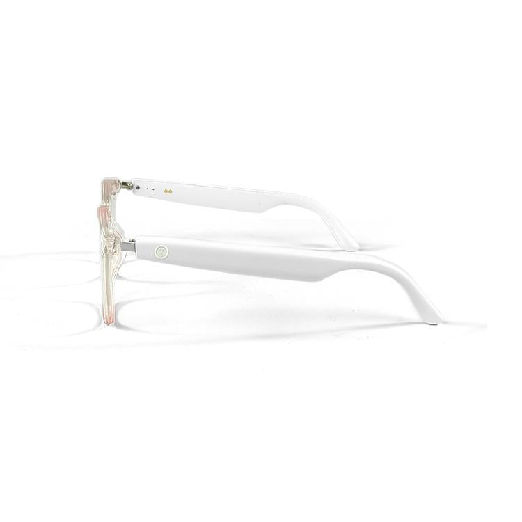 GS03 Smart Glasses, Support AI Smart Chip / Outdoor Sports / Bluetooth Call / Remote Control Photography(White)