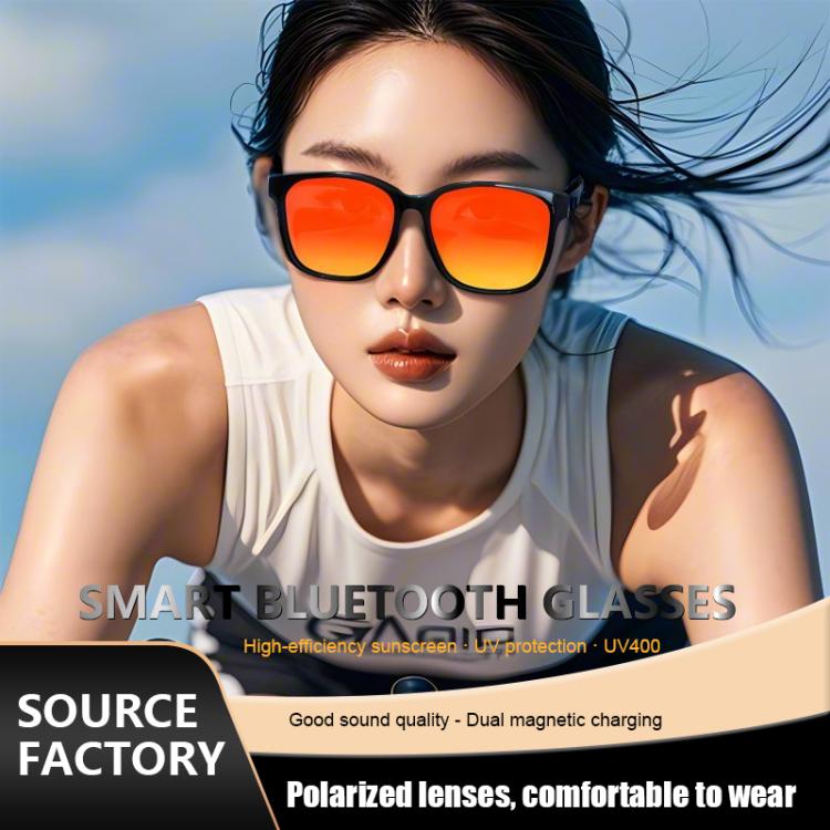 GS08 Smart Glasses, Support AI Smart Chip / Bluetooth Call / Smart Driving Navigatiion(Orange)