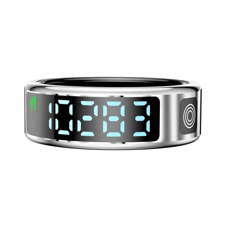 SR08 SIZE 12 Smart Ring, Support Hand Gestures Control / Health Monitoring / Multiple Sports Modes(Silver) - free shipping - PMC Jewellery - Order now!