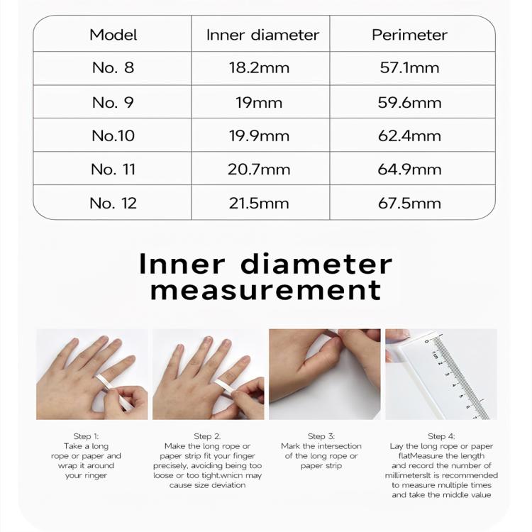 SR08 SIZE 12 Smart Ring, Support Hand Gestures Control / Health Monitoring / Multiple Sports Modes(Silver) - free shipping - PMC Jewellery - Order now!