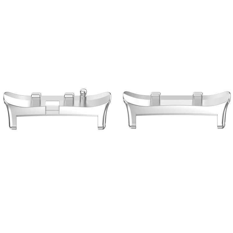 For Huawei Watch D2 1 Pair Metal Head Watch Band Connector(Silver) - Other Accessories by PMC Jewellery | Online Shopping South Africa | PMC Jewellery | Buy Now Pay Later Mobicred