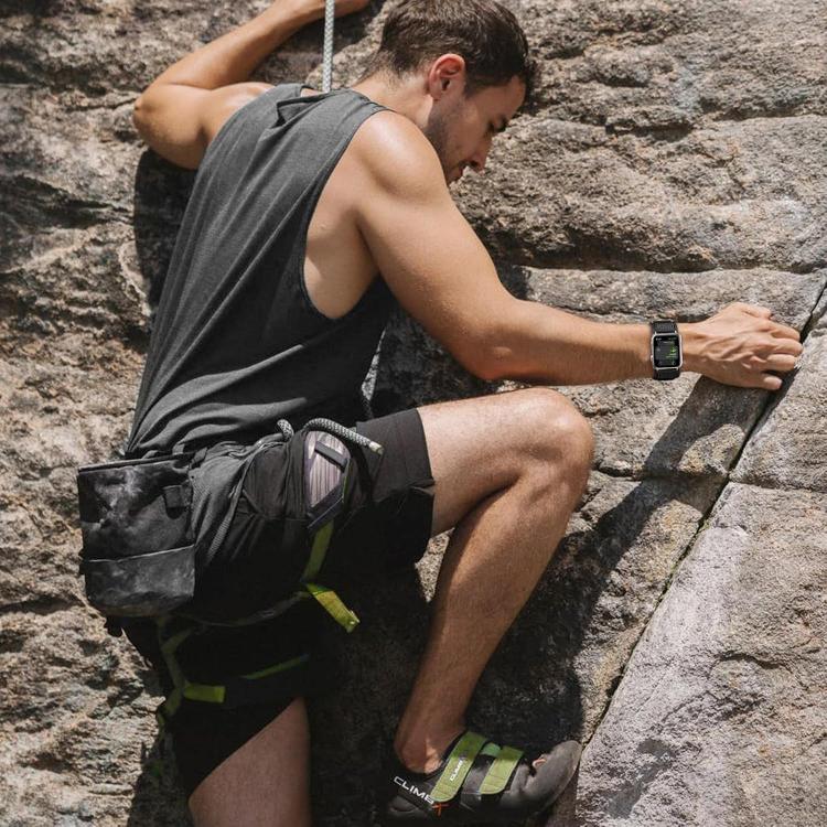 For Apple Watch 42mm / 41mm / 40mm / 38mm Kalebol Hook and Tri-Loop Nylon Watch Band(Silver) - free shipping - PMc TechLife - Order now!