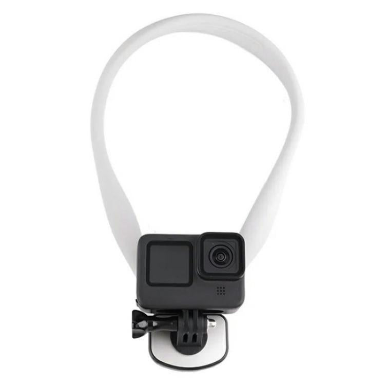 C071 Neck Strap Mount Silicone Metal Bracket For GoPro / Insta360 / DJI Action Cameras