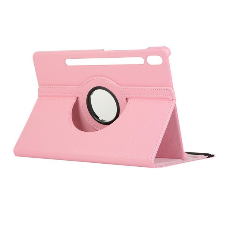 For Samsung Galaxy Tab S10+ / S9 FE+ / S9+ ENKAY 360 Degree Rotation Litchi Leather Smart Tablet Case(Pink) - free shipping - PMC Jewellery - Order now!