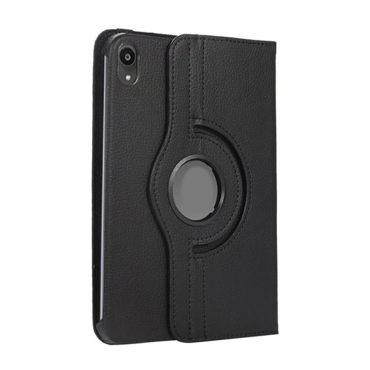 For iPad mini 2024 / mini 6 ENKAY 360 Degree Rotation Litchi Leather Smart Tablet Case(White) - free shipping - PMC Jewellery - Order now!