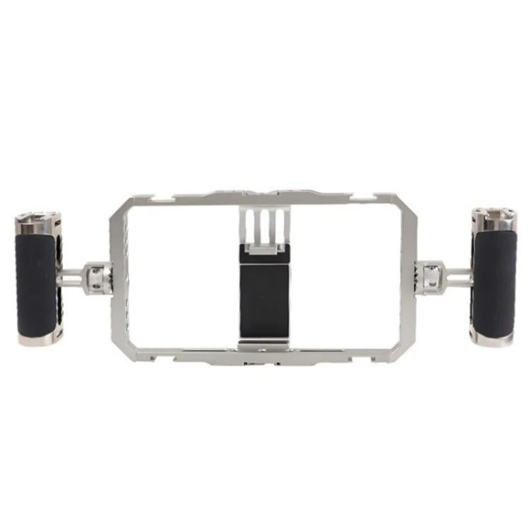 C072 Aluminum Alloy Handheld Smartphone Cage Rig Photography Stabilizer Dual Handle Frame - free shipping - PMC Jewellery - Order now!