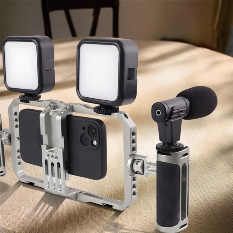 C072 Aluminum Alloy Handheld Smartphone Cage Rig Photography Stabilizer Dual Handle Frame - free shipping - PMC Jewellery - Order now!