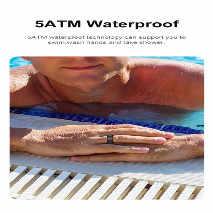 R04 SIZE 13 Smart Ring, Support Heart Rate / Blood Oxygen / Sleep Monitoring / Take Photos(Black) - free shipping - PMC Jewellery - Order now!