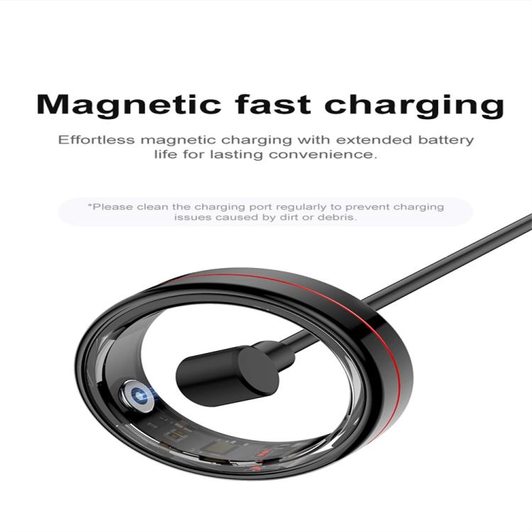R04 SIZE 13 Smart Ring, Support Heart Rate / Blood Oxygen / Sleep Monitoring / Take Photos(Black) - free shipping - PMC Jewellery - Order now!