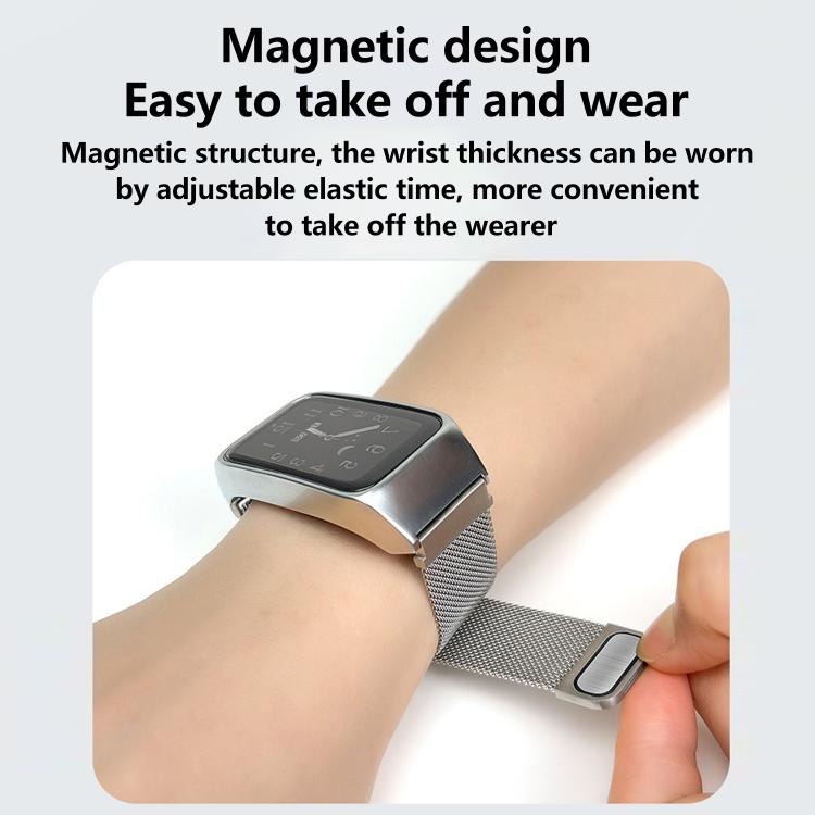 For Xiaomi Mi Band 7 Pro Stainless Steel Frame Integrated Milanese Magnetic Metal Watch Band(Rose Gold) - free shipping - PMC TechLife - Order now!