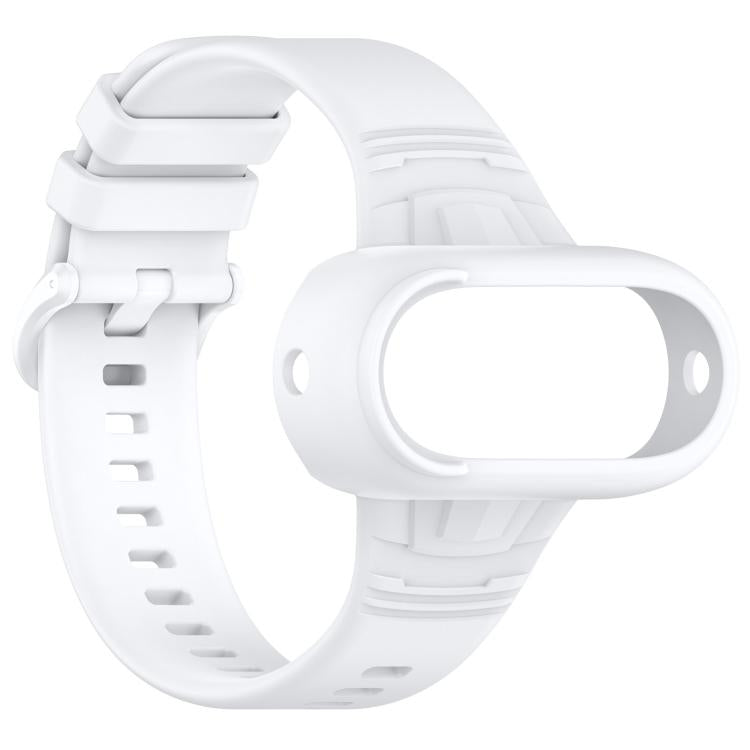 For Insta 360 Go 3 / Go 3S / Go 2 Solid Color Silicone Watch Band(White)
