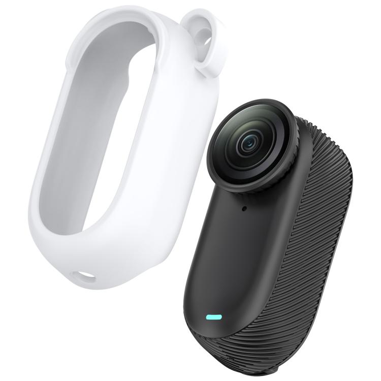 For Insta 360 Go 3S / Go 3 Solid Color Silicone Protective Case(White)