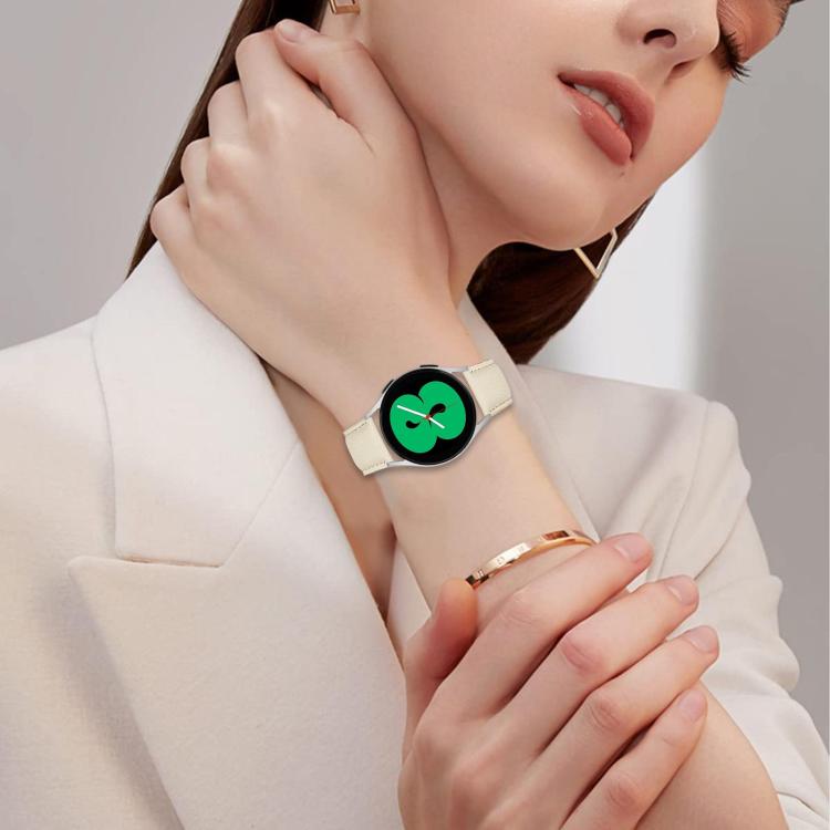 20mm Lychee Texture Silver Turtle Back Buckle Leather Watch Band(Green) - free shipping - PMC TechLife - Order now!