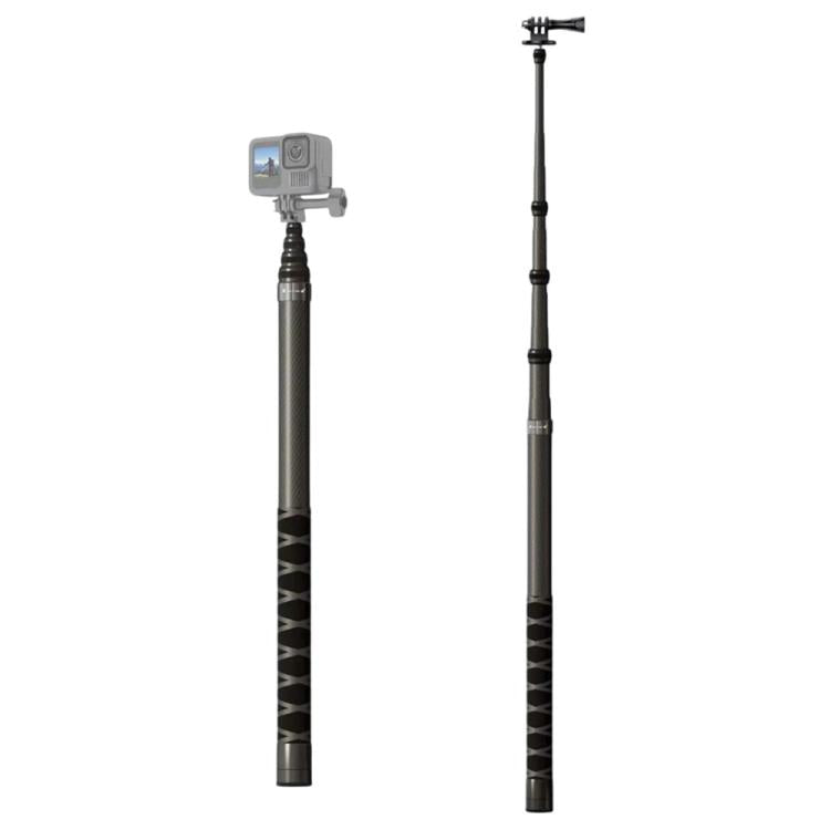JMARY MT-65 For Action Cameras 3m Carbon Fiber Selfie Stick Monopod 5 Section Extension Pole - free shipping - PMC Jewellery - Order now!