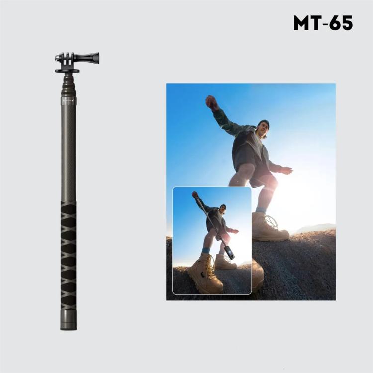 JMARY MT-65 For Action Cameras 3m Carbon Fiber Selfie Stick Monopod 5 Section Extension Pole - free shipping - PMC Jewellery - Order now!
