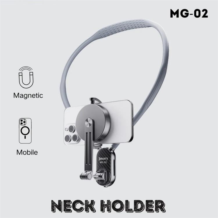 JMARY MG-02 For Action Camera Phone Silicone Necklace Mount Magnetic Neck Holder