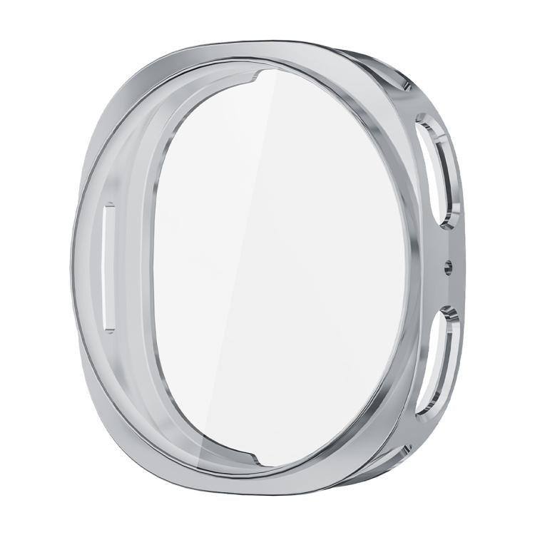 For Samsung Galaxy Watch8 40mm ENKAY Hat-Prince Full Coverage Electroplated Soft TPU Case with Screen Protection(Silver)