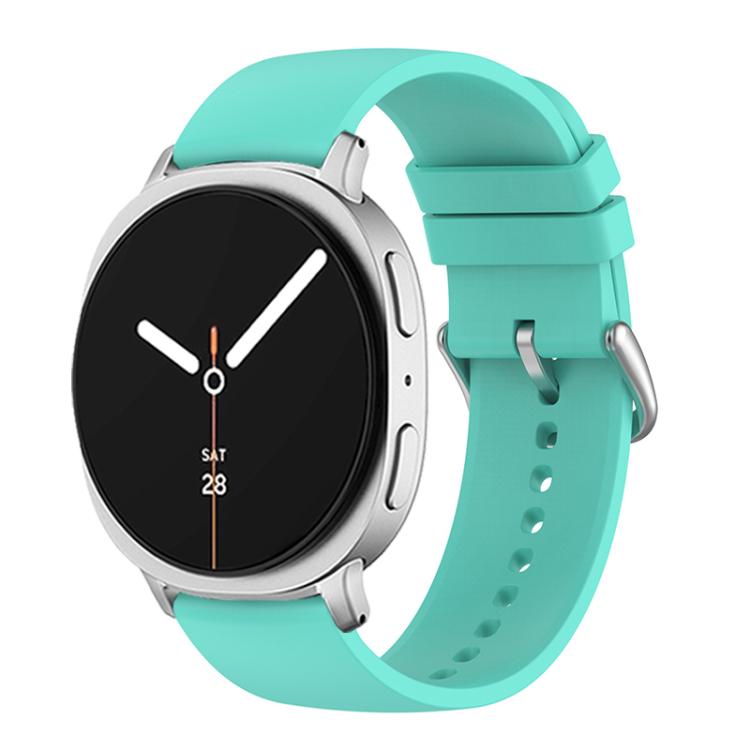 For Samsung Galaxy Watch8 / Watch8 Classic Round Tail Silicone Watch Band(Lake Blue)