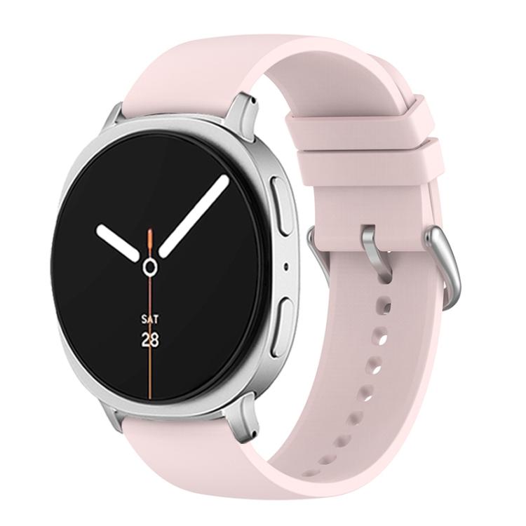 For Samsung Galaxy Watch8 / Watch8 Classic Round Tail Silicone Watch Band(Light Pink)