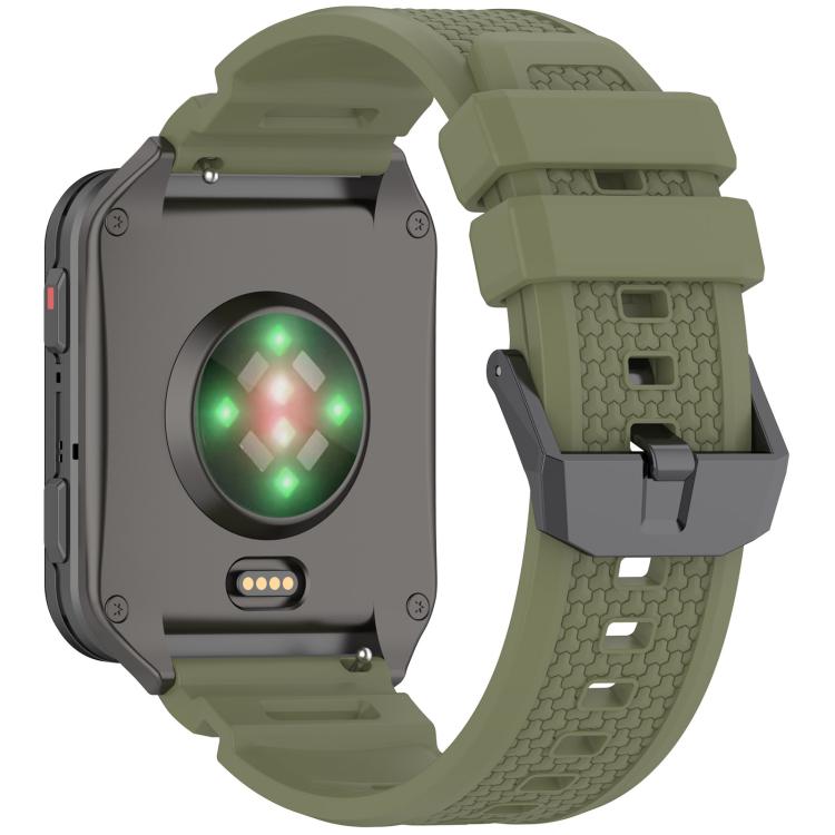 For Garmin Venu X1 Armor Silicone Watch Band(Jungle Green)