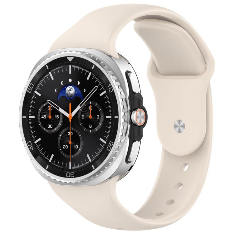 For Samsung Galaxy Watch8 / Watch8 Classic Reverse Buckle Silicone Watch Band(Starlight)