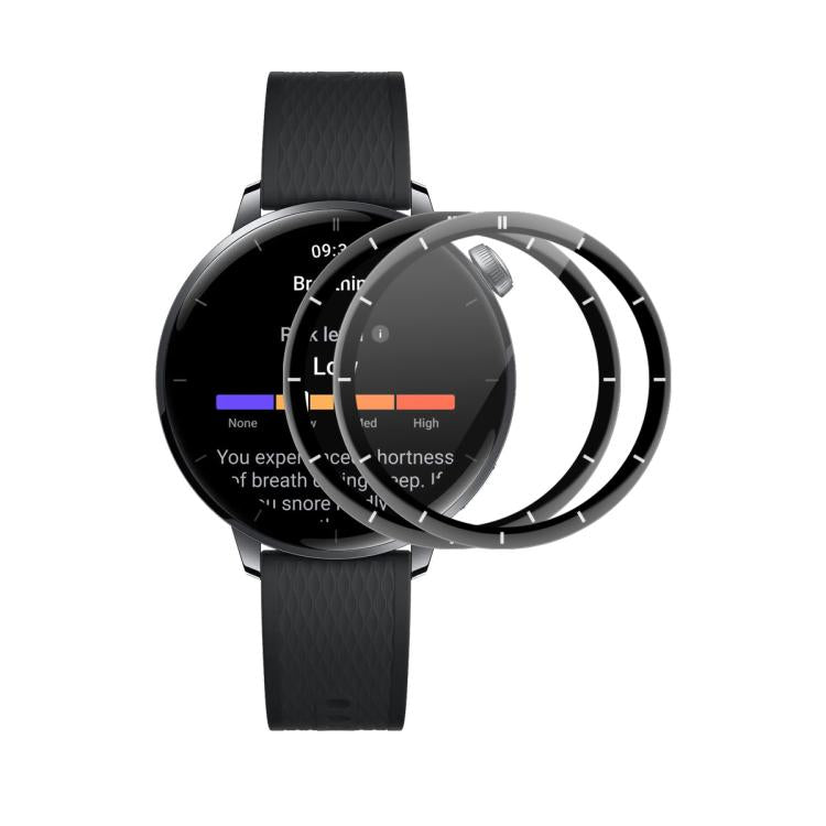 For OnePlus Watch 3 43mm 2pcs ENKAY 3D Full Coverage Soft PC Edge PMMA HD Screen Protector Film