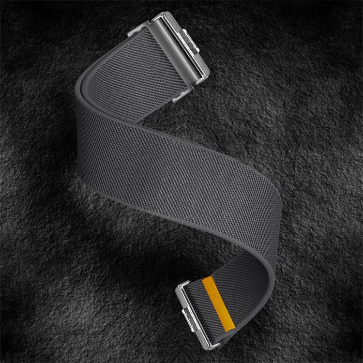 For Huawei Watch Fit3 / Fit4 / Fit4 Pro Adjustable Single Loop Elastic Nylon Watch Band(Gray)