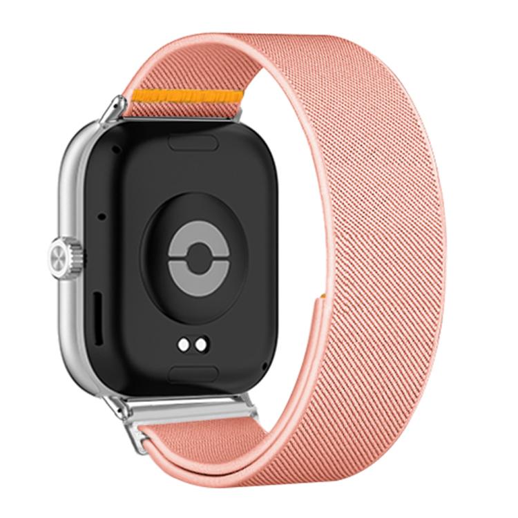 For Xiaomi Smart Band 9 Pro / Redmi Watch 5 Adjustable Single Loop Elastic Nylon Watch Band(Pink)