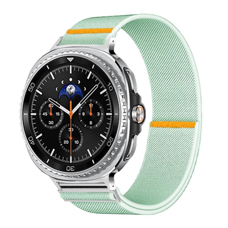 For Samsung Galaxy Watch8 / Watch8 Classic Adjustable Single Loop Elastic Nylon Watch Band(Mint Green)