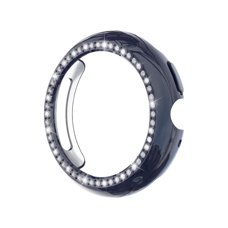 For Google Pixel Watch4 41mm Single Row Diamond Hollow PC Watch Protective Cover(Midnight Blue) - free shipping - PMC Jewellery - Order now!