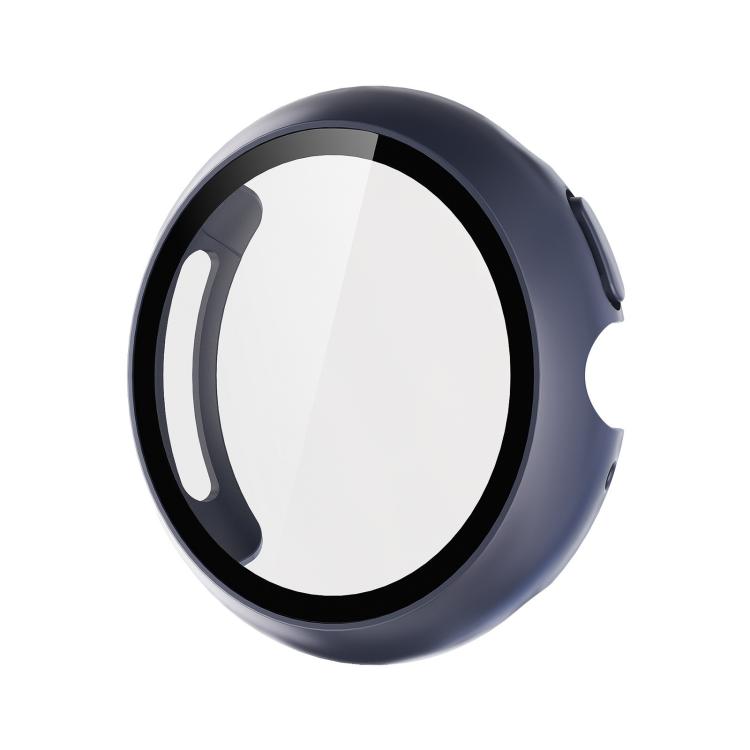 For Google Pixel Watch4 45mm Tempered Film Integrated PC Watch Protective Cover(Midnight Blue)