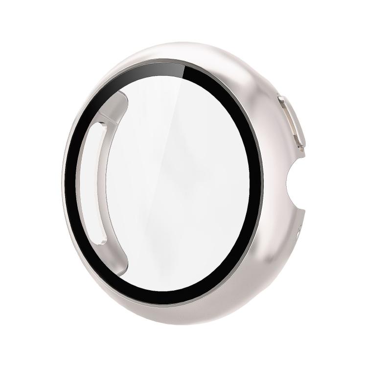 For Google Pixel Watch4 45mm Tempered Film Integrated PC Watch Protective Cover(Starlight)