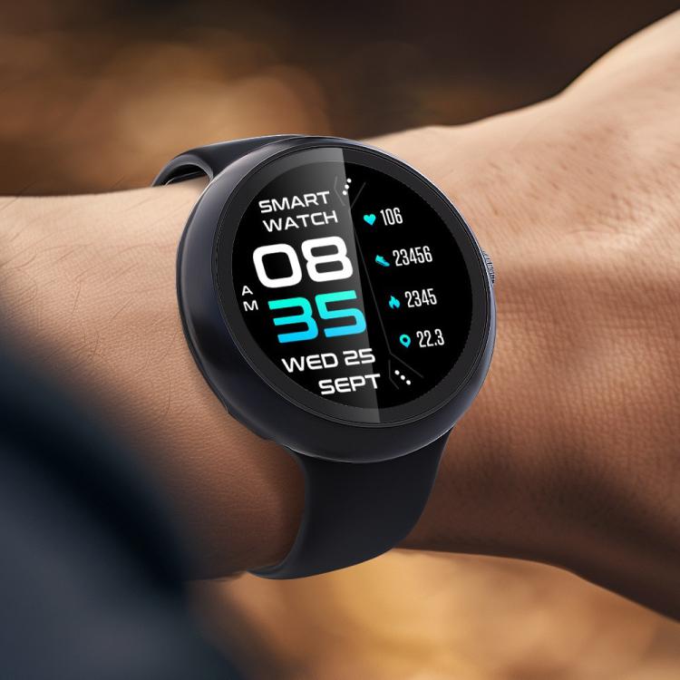 For Google Pixel Watch4 41mm Tempered Film Integrated PC Watch Protective Cover(Gun Metal) - free shipping - PMC Jewellery - Order now!